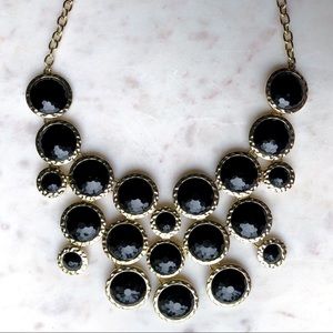 Francesca’s Black and Gold Statement Necklace